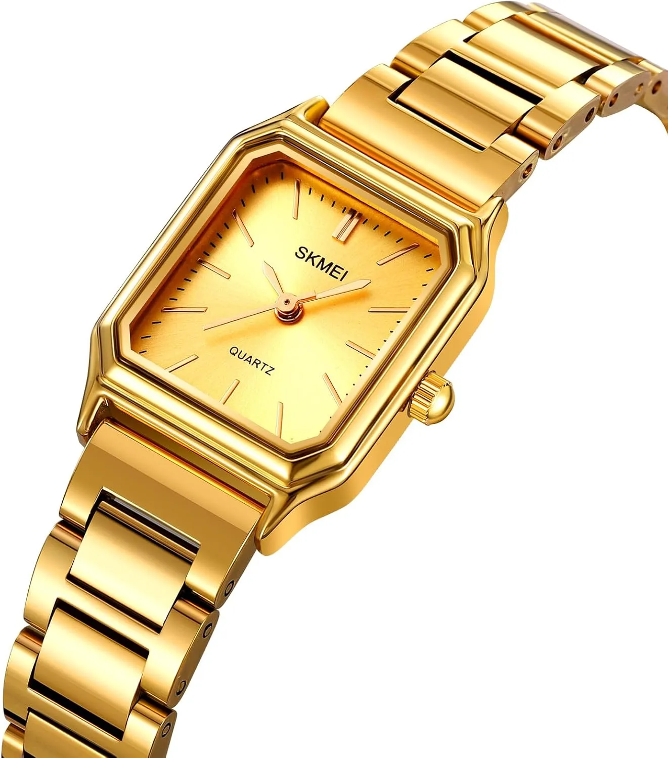 Waterproof Small Gold Watch Luxury Fashion Bracelet Watch FANMIS Women Vintage Square Watches Minimalism Updated Luxury Ladies Quartz Watches Stainless Steel Band zoo Women Classical 