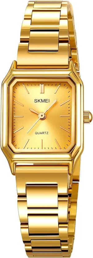 Waterproof Small Gold Watch Luxury Fashion Bracelet Watch FANMIS Women Vintage Square Watches Minimalism Updated Luxury Ladies Quartz Watches Stainless Steel Band zoo Women Classical 