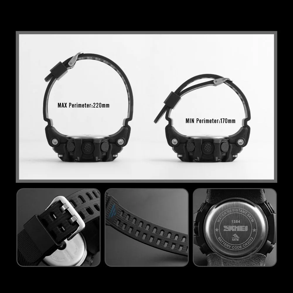 Waterproof Sports Watch Military diet trash intellectually Multifunction Dual Time Stopwatch Alarm Backlight 50M Water Resistant Watch FANMIS Men's Digital 