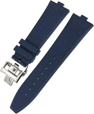 Waterproof Strap 24mm*7mm Fluoro Rubber Quick Release Watchbands Fit implicit decent For 5500V 4500V 7900 Black Blue Watch Men 