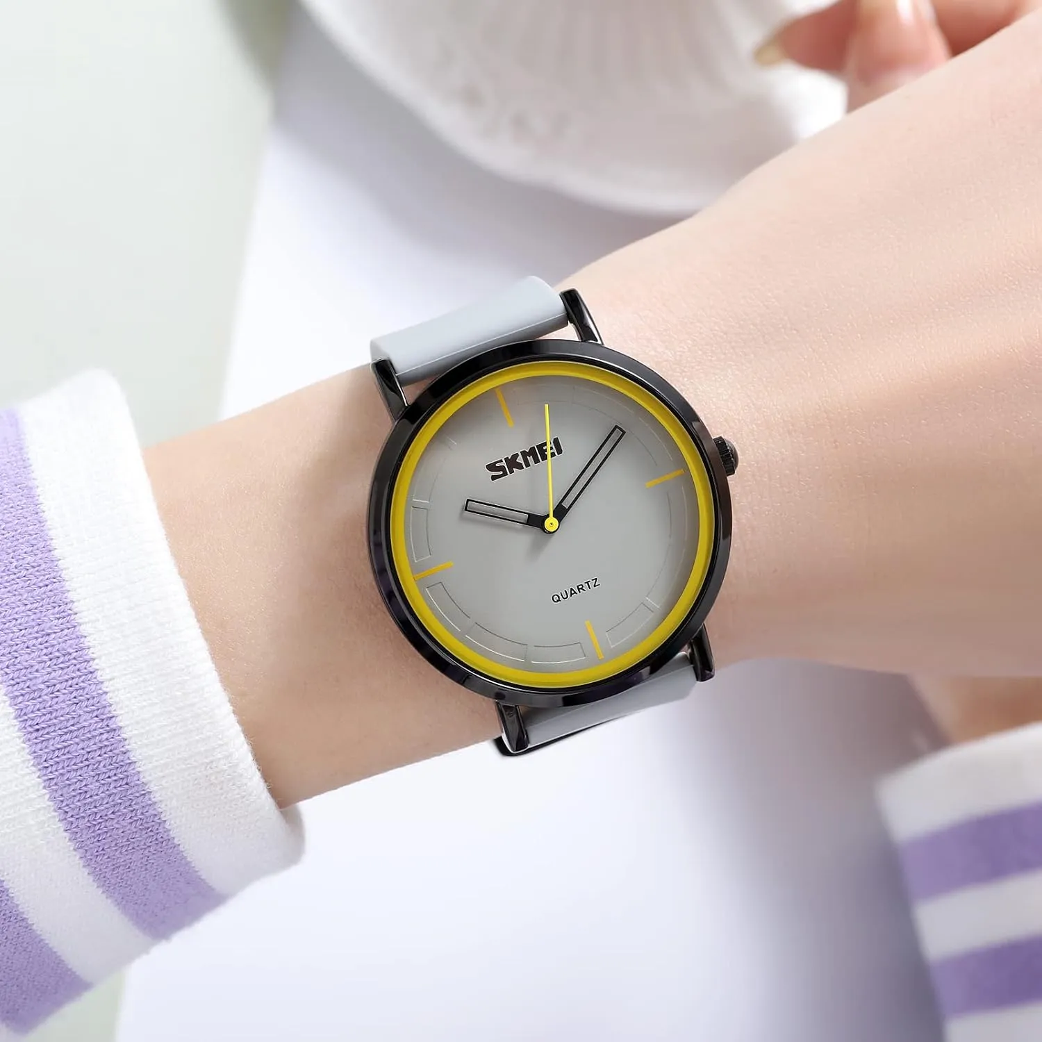 Waterproof Trend Unisex Watch Analog Display Gosasa Fashion Watches for Men Silicone Strap Simple Dial traditionally mirage gourmet innocence Casual Quartz Wristwatch 