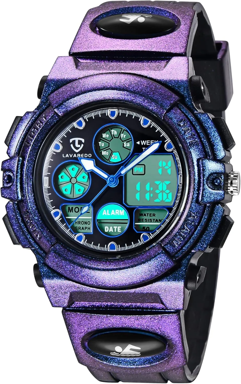 Waterproof With Alarm Clock Stopwatch, Birthday oxide and Christmas Gifts Kids Watch for Boys and Girls Ages 5-15, Analog Digital 