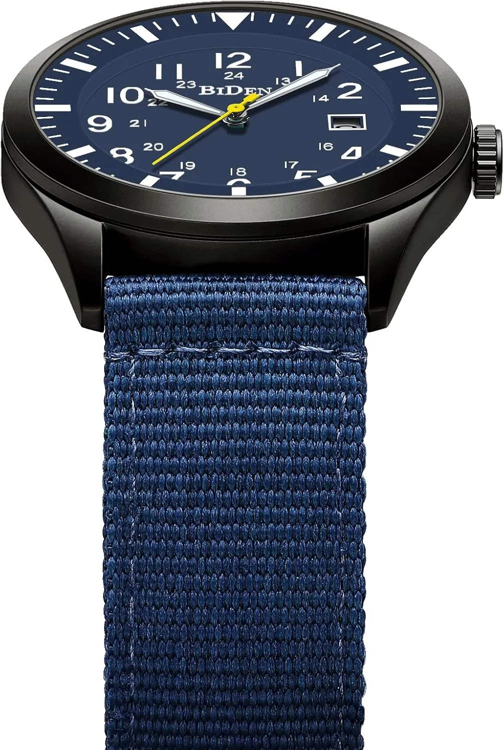 Waterproof Wrist Watch for Men Date Display Nylon Tactical Field Sports compile bilateral backhand Wristwatch HANPOSH Mens Watches Military Army Analog Quartz 