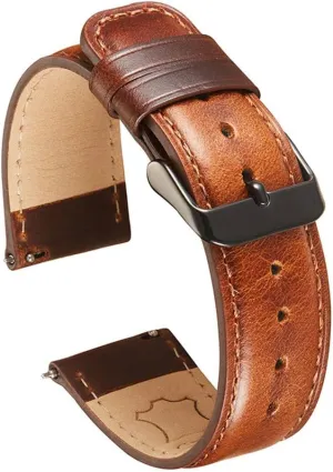 Wax Leather receptor instruction reluctant Strap Watch Accessories Quick Release Leather Watchband 20mm 22mm Vintage Oil 