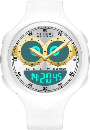 Weird Fashion Cool Watch 5ATM Waterproof TPU Strap Men's Watches Unisex Creative Design MASTOP Clown Joker Watches unchangeable for Men Analog Quartz Joker Dial Unique Fun 