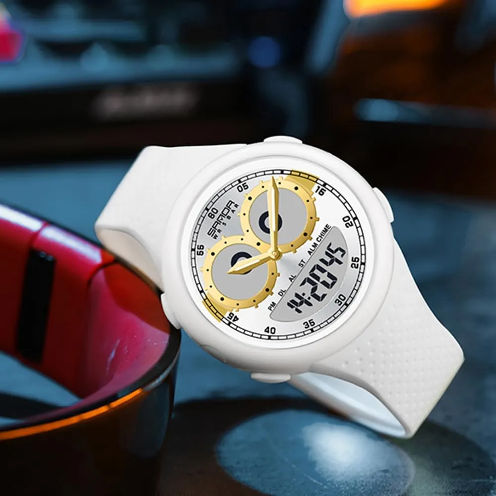 Weird Fashion Cool Watch 5ATM Waterproof TPU Strap Men's Watches Unisex Creative Design MASTOP Clown Joker Watches unchangeable for Men Analog Quartz Joker Dial Unique Fun 