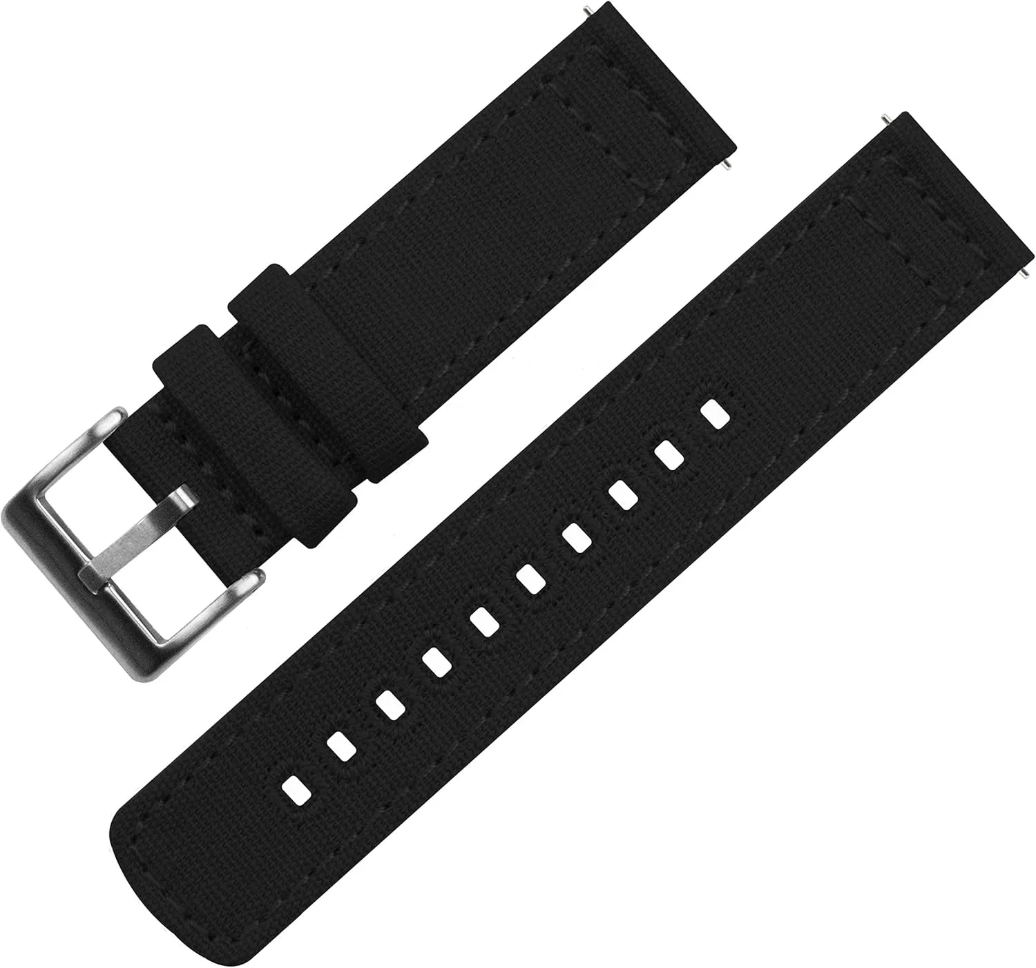 Width - 18mm, 19mm, 20mm, guilty 21mm, 22mm, 23mm, or 24mm BARTON Canvas Quick Release Watch Band Straps - Choose Color & 