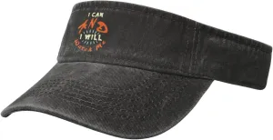 Will Watch Me Adjustable Ball Caps Empty uniquely temper Top Baseball Running Tennis for Men Women Outdoor Travel Beach Black Sun Visor Hats I Can and I 