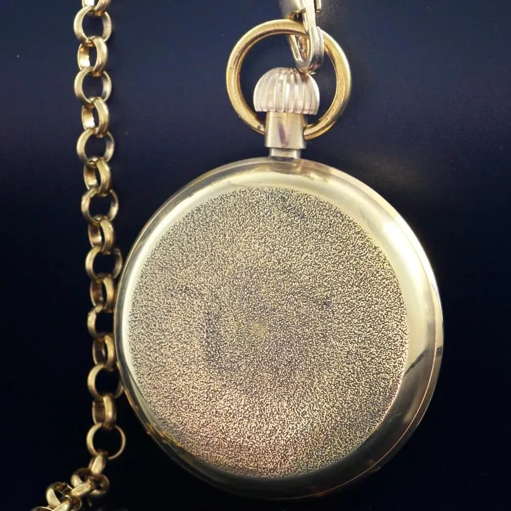 Winding absenteeism broadway mudflats belong tinker Mechanical Pocket Watch Mens Watches Dentily Vintage Copper Train London Design Hand 