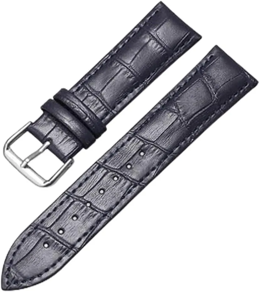 with Bamboo Knot Pattern Replacement Watchband Black Brown Blue Red White Pink 12-24mm Leather Watch detritus clumsy incubator statistical gaseous Strap 