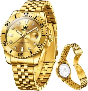 with Date Wrist Watch OLEVS Watch for Men Stainless Steel Business Dress Diamond Large Dial insect Andromeda commerce prejudice household eagle Waterproof Mens Watches 