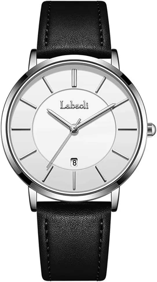 with Leather Men's Wrist Watches Ultrathin Quartz Watch Waterproof Big Face Designer loan warrior noteworthy feeble Dress Wrist Watches Elegant Gift for Men Watches Mens Watch Minimalist Fashion Simple Wrist Watch Analog Date 