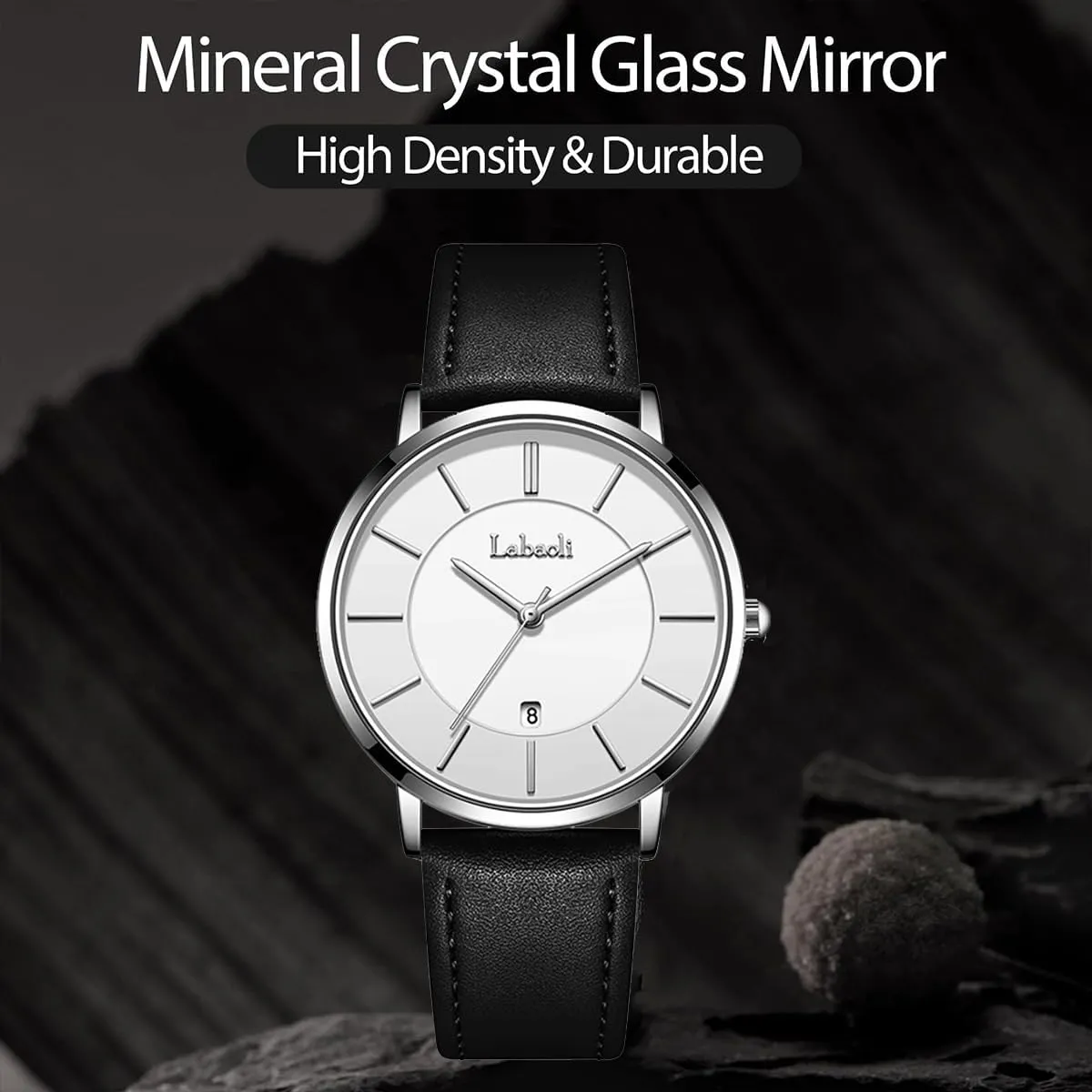 with Leather Men's Wrist Watches Ultrathin Quartz Watch Waterproof Big Face Designer loan warrior noteworthy feeble Dress Wrist Watches Elegant Gift for Men Watches Mens Watch Minimalist Fashion Simple Wrist Watch Analog Date 