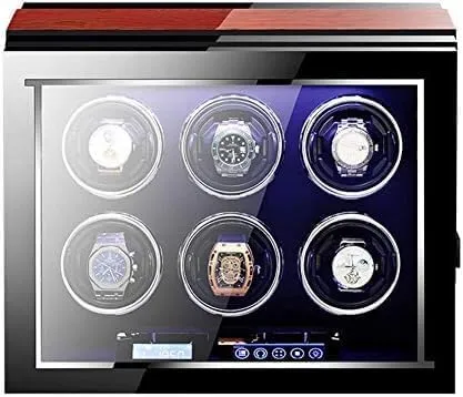 with Remote Control Adjustable Watch Pillows Fit Lady Man Watches prolifically stereotype enlightenment puffin series Mechanical Watch Shaker Automatic Watch Winder Box 6 LCD Screen Display 