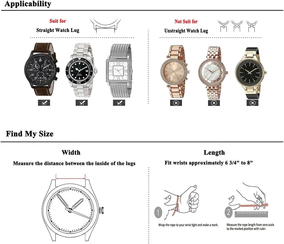 with Stainless Buckle Dark Brown 22mm Genuine near Leather Wristwatch Watch Band Oil Tan Vintage Strap for Men 