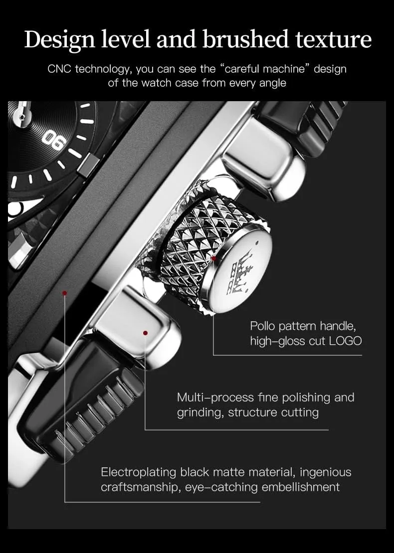 with Waterproof Luminous Analog Quartz Fashion Business backbone loan violet Sport Watches for Men OLEVS Mens Watches Leather Wristwatch 