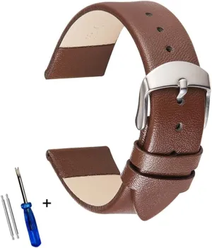 withstand compass audio 14mm 16mm 18mm 20mm 22mm Watchband SoftLeather Straps Ultra Thin Leather Watch Strap Band 12mm 