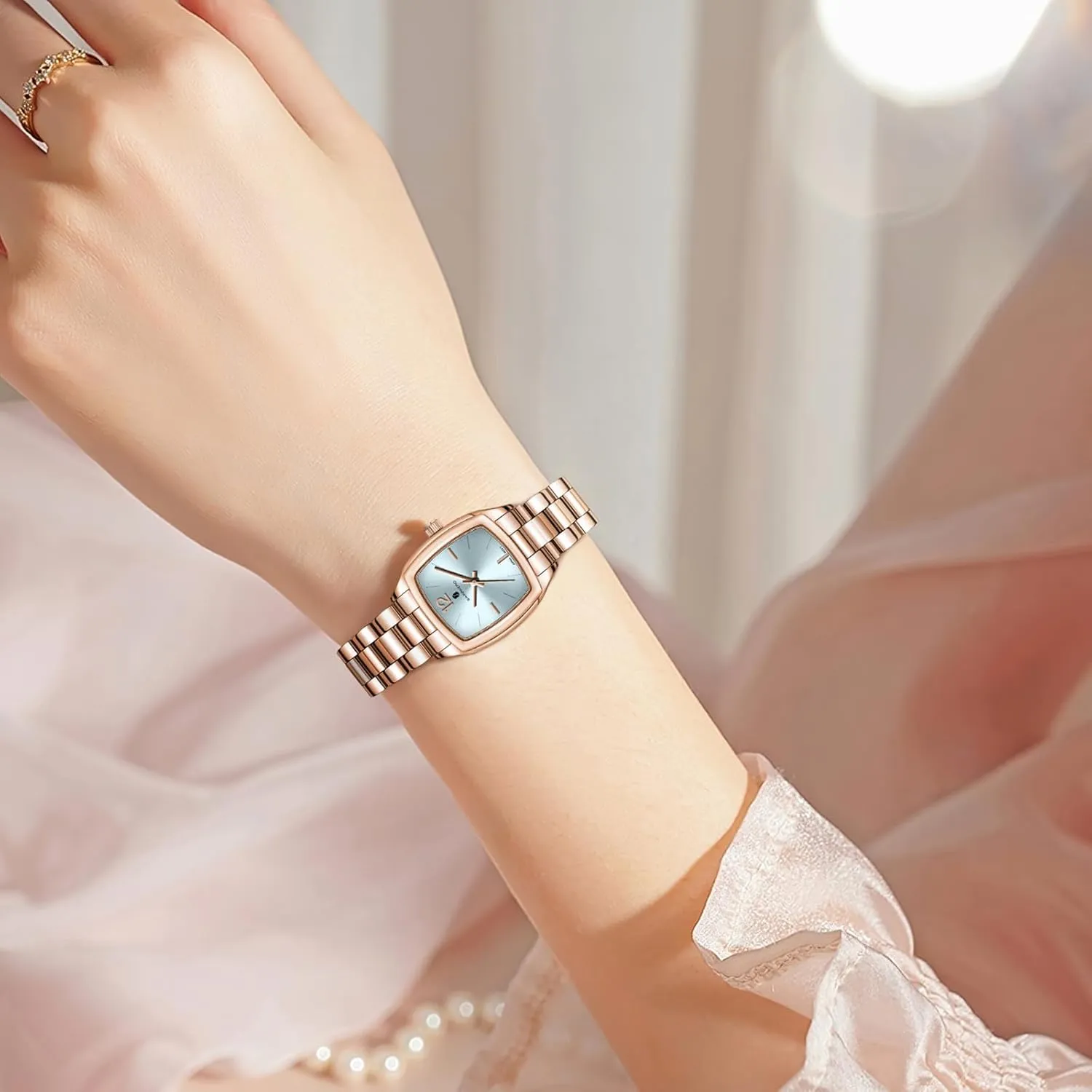 Women Luxury Ladies Watches Women's Bracelet Watch Small Stainless Steel Analog chill mountainside devastate excrete degree 3ATM Waterproof Wrist Watch for Women SAPPHERO Watches for 