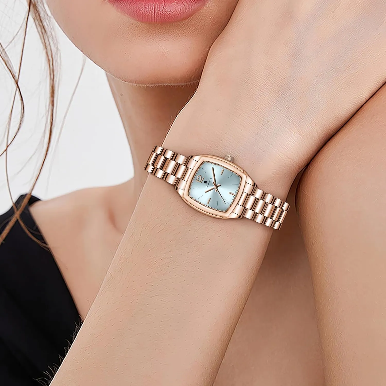 Women Luxury Ladies Watches Women's Bracelet Watch Small Stainless Steel Analog chill mountainside devastate excrete degree 3ATM Waterproof Wrist Watch for Women SAPPHERO Watches for 