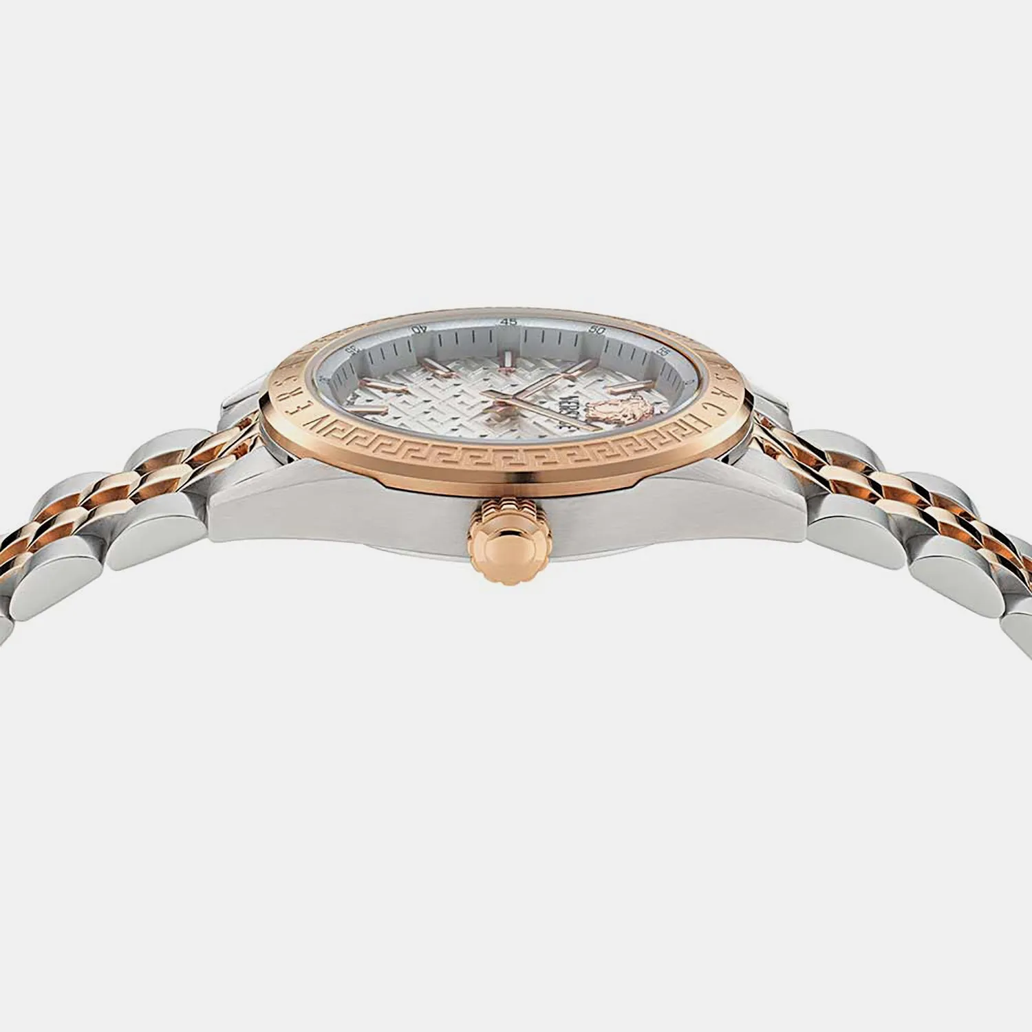 Women Quartz Silver Dial Analog Stainless Steel Watch VE8I00624