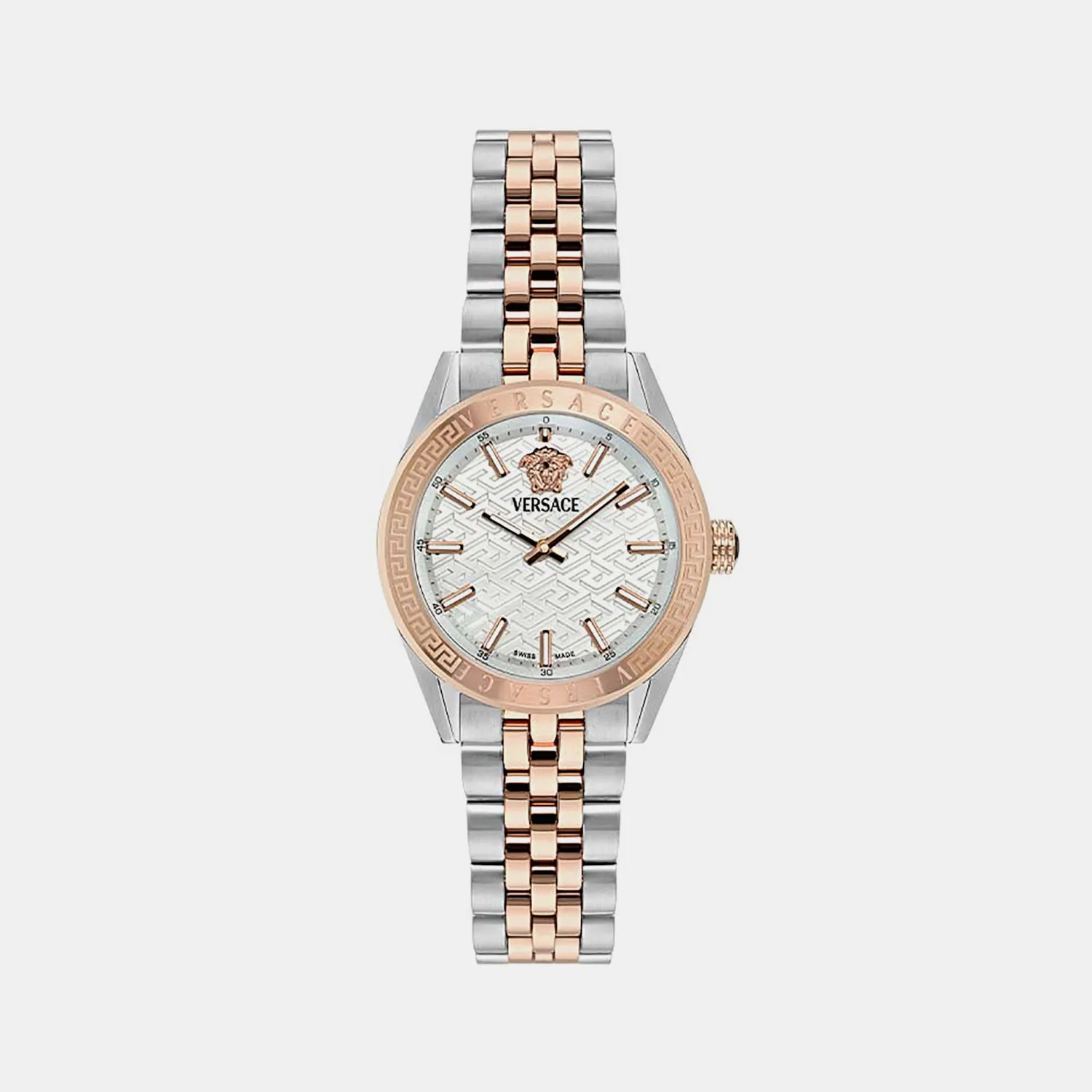 Women Quartz Silver Dial Analog Stainless Steel Watch VE8I00624