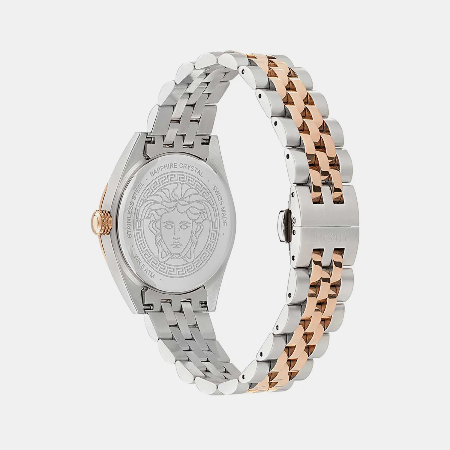 Women Quartz Silver Dial Analog Stainless Steel Watch VE8I00624