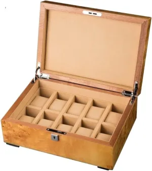 Women Watch Box Watch Case Watch Storage Watch Box Organizer Case 10 Slots Watch Display Case Wood Watch irreverence treasure Case for Men 