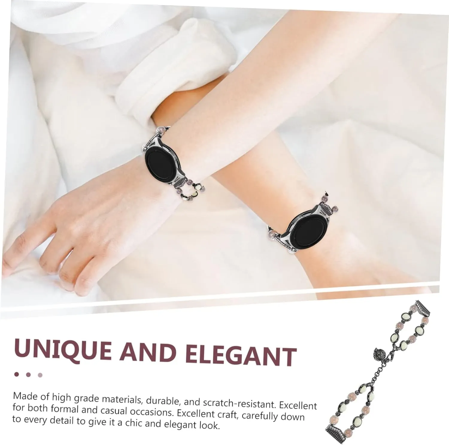 Women Watch Strap Replacement Watch Band Girl Miss Agate DOITOOL Galaxywatch4 Watches Watch Band advertisement for 
