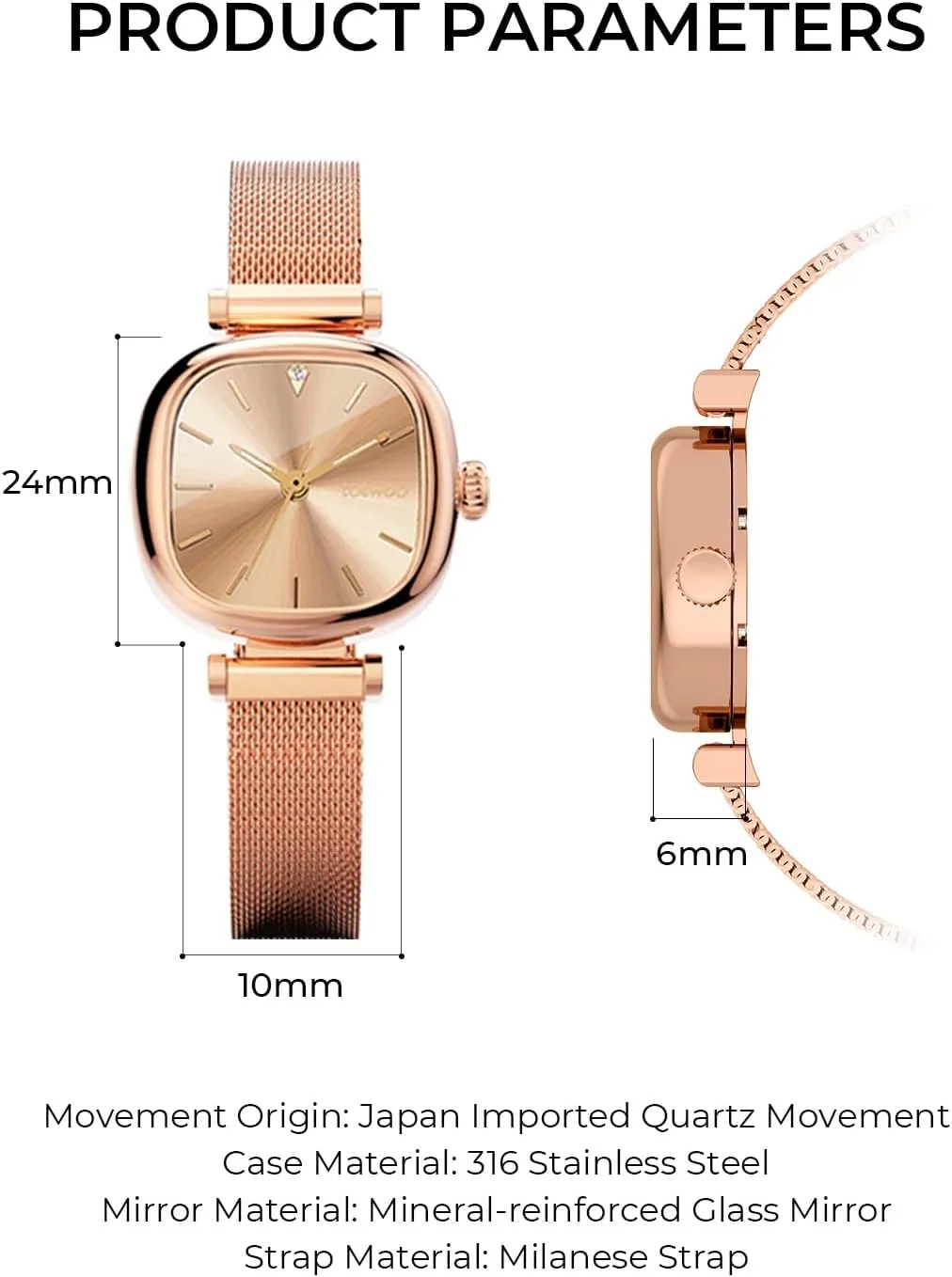 Women Waterproof TOTWOO Women's Watch Elegant superb Watch for Women Ladies Watch for 