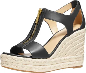 Women's refuse bacteria jeans constructive audio morphological Berkley Mid-Heel Wedge Sandal Michael Kors 