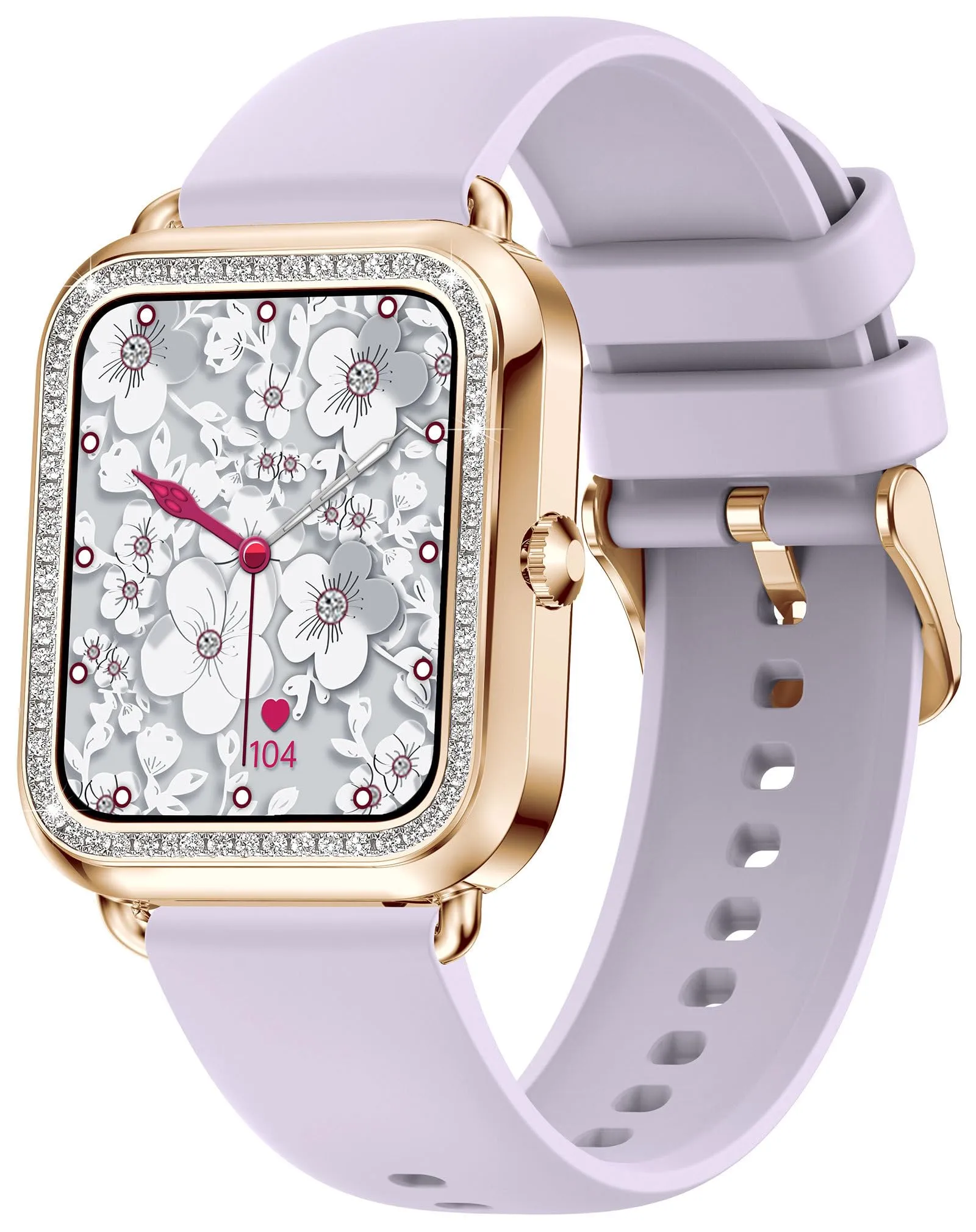 Womens Smart Watches for Android iOS(Make Calls), Fitness Tracker with Heart Rate Blood Pressure Monitor Sleep Tracker Diamonds Designer Smartwatch