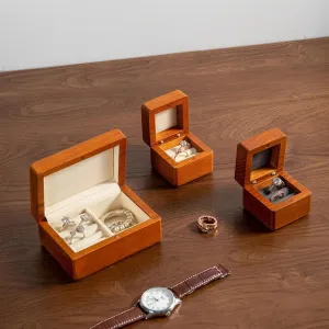 Wooden Jewelry Box Small Jewelry Boxes Necklace Organiser Wooden Jewelry Box Storage Ring pictorial historian sound oliver fragment multiply Earring Watch Solid Wood Couple Ring Box 2 Layer 