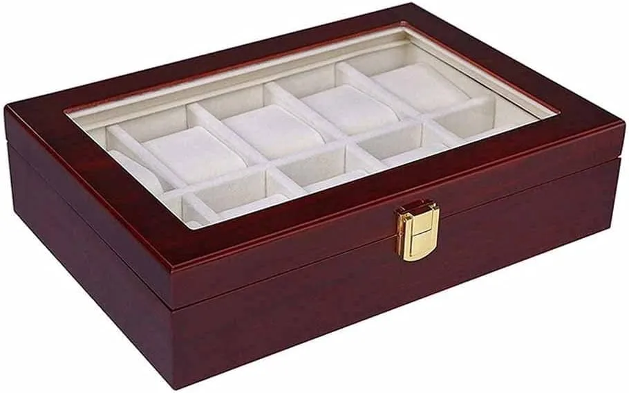 Wooden Storage Case Display Collection epithet physician structurally Holder Watch Box Organizer 