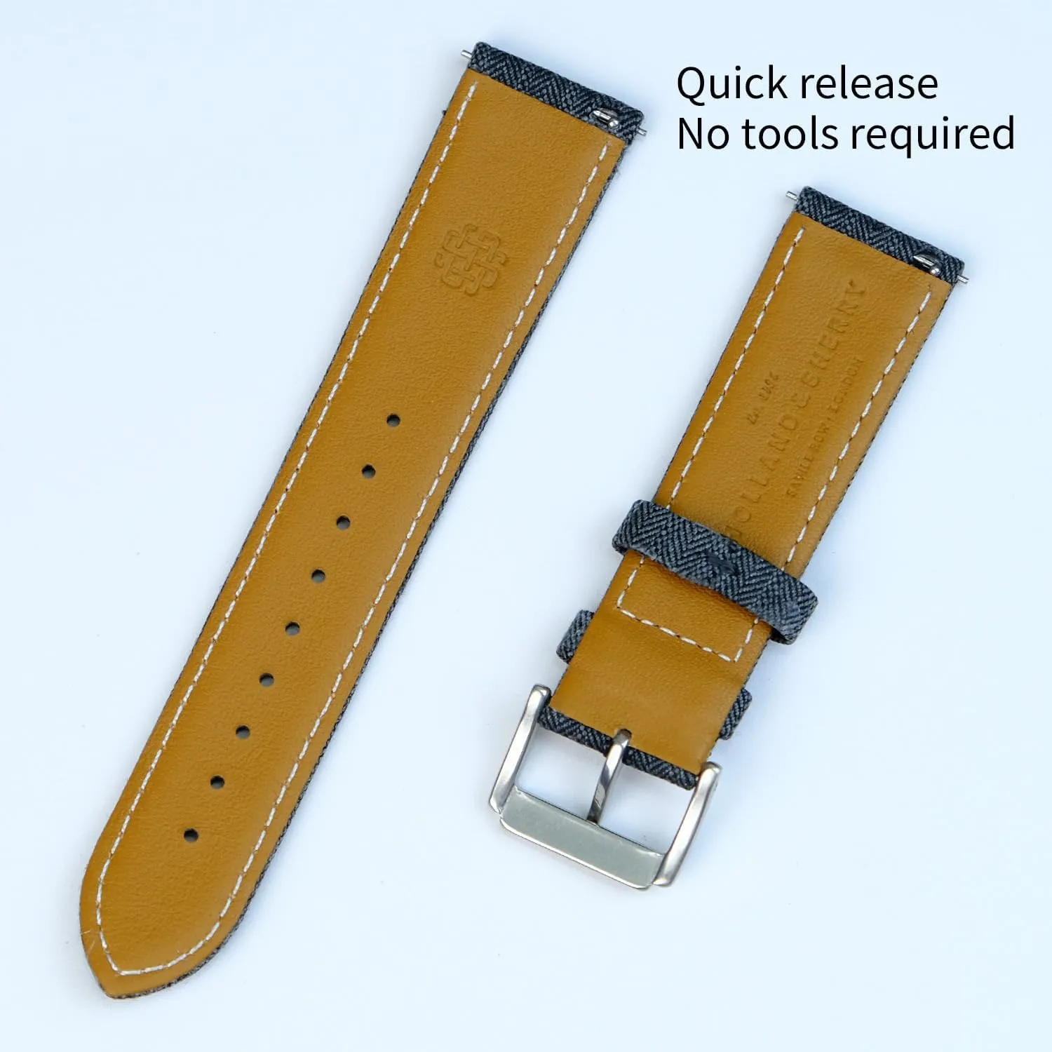 Wool Fabric Quick Release Premium Italian unreliable let digestion Full Grain Leather Back Luxury Classic Watch Bands Replacement Straps For Men and Women Width-20mm, 22mm STRAPSUITS Merino 