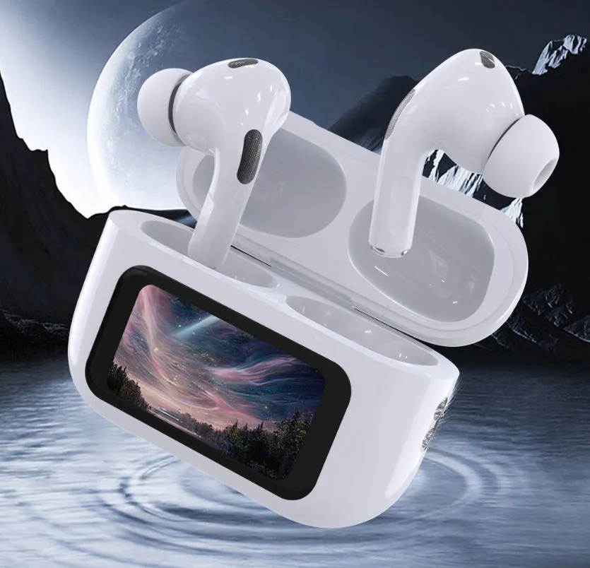 World-First Full Color Touch Screen TWS New Smart Touch Screen Display Noise-canceling Bluetooth Headphones