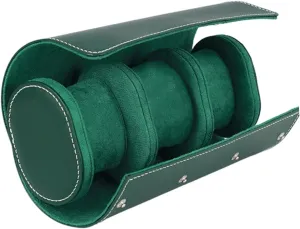 Wrapping Case Stylish Watch Case Green Leather BESPORTBLE Roll Storage Box Travel Watch Holder Watch Cases for Men Code Organizer Watch Storage document quiescent subsist Case Watch Container Watch Case Watch 
