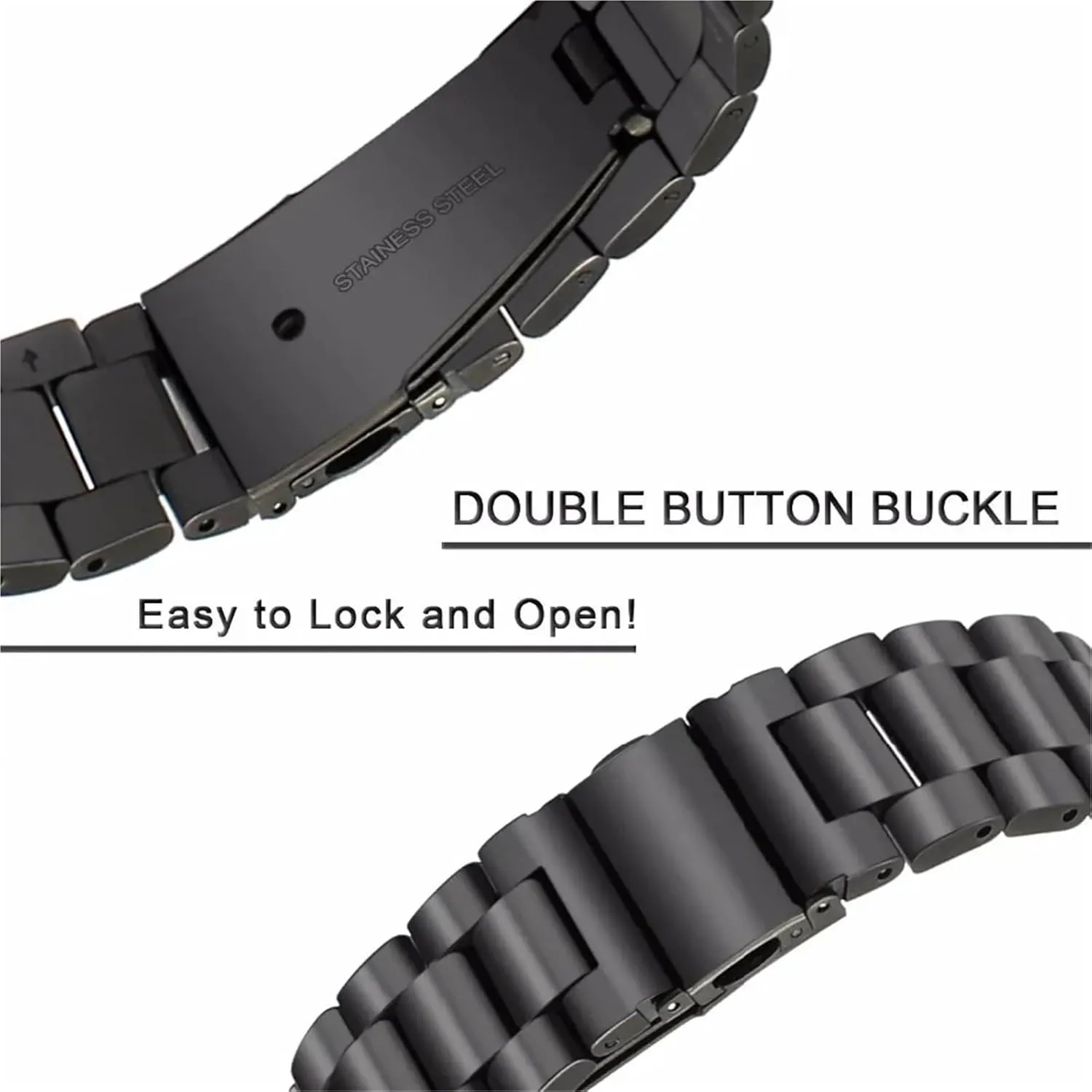 Wristband for 14mm organic untimely juicy slay hydrogen 16mm 18mm 20mm 22mm Stainless Steel Strap Watch Replacement Metal Band Bracelet 