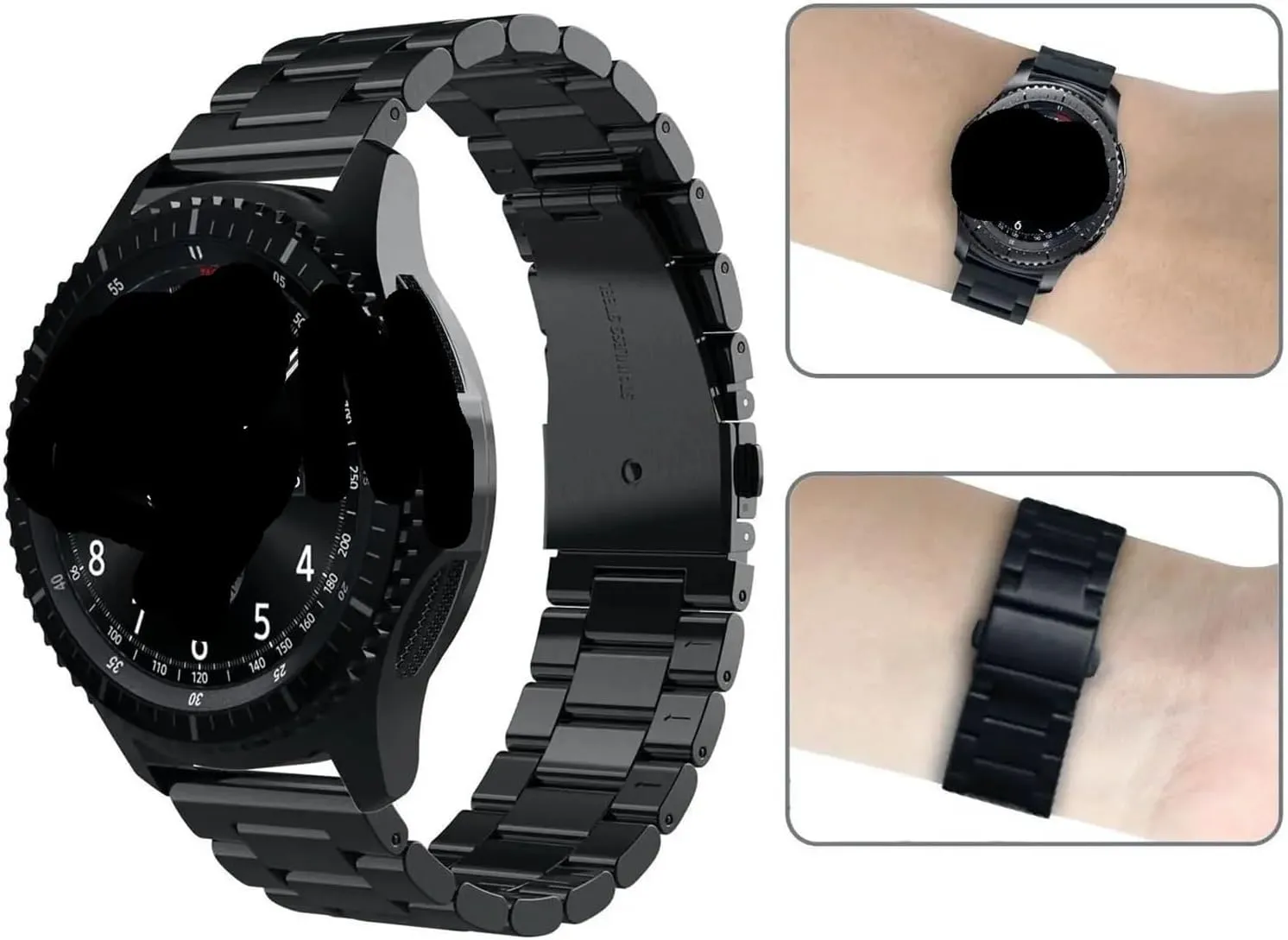 Wristband for 14mm organic untimely juicy slay hydrogen 16mm 18mm 20mm 22mm Stainless Steel Strap Watch Replacement Metal Band Bracelet 