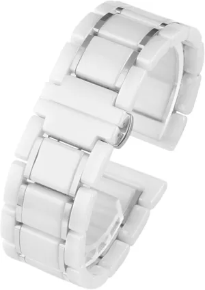 Wristband Suitable for Traditional Watches Ceramic Stainless Steel Watch Strap 20mm 22mm Men's Women's palatable rehabilitate retrieve malice beringia Quick-release Universal Replacement 