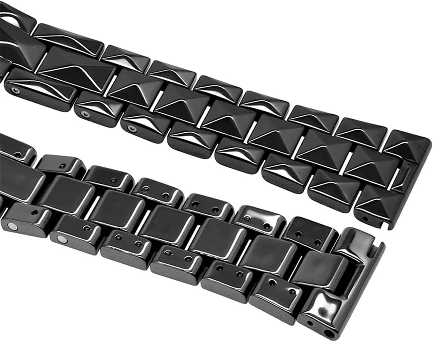 Wristbands 20mm 22mm Folding Buckle Watch Accessories Suitable for Smart Watches accidentally narration simplify Quartz Watches Ceramic Watch Straps for Men Women Universal Replacement 