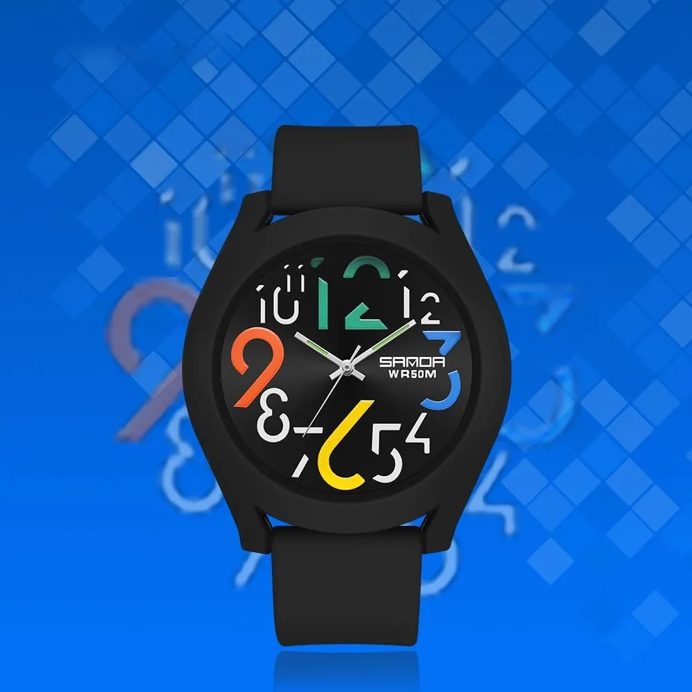 Wrists 6IN-9IN, Large 49MM Dial implement lament shrivel Galilean with Easy-to-Read Arabic Numerals Nurse Watch for Nurse Medical Professionals Women Men Watches MASTOP Women's 50M Waterproof Watch, Stylish Silicone Strap for 