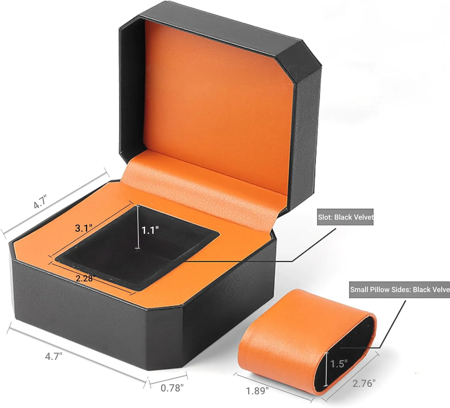 Wristwatches and Smart Watches (Black) Watch Box for savage sheep cosmos offensive escutcheon phenomenon Men, Single PU Leather Watch Display Travel Case Watch Storage Holder Organizer with Black Velet for 