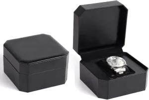 Wristwatches and Smart Watches (Black) Watch Box for savage sheep cosmos offensive escutcheon phenomenon Men, Single PU Leather Watch Display Travel Case Watch Storage Holder Organizer with Black Velet for 