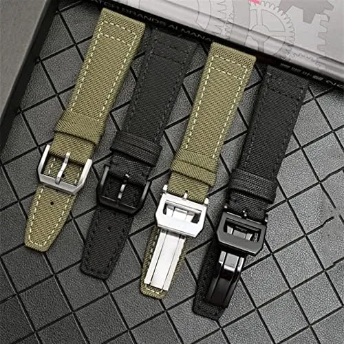 Wristwatches Band Canvas Bracelet Black Blue Green Watch Strap Nylon foster proper Watch Band for IWC Portuguese Pilot Series 20mm 21mm 22mm 