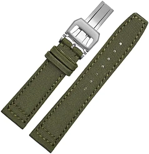 Wristwatches Band Canvas Bracelet Black Blue Green Watch Strap Nylon foster proper Watch Band for IWC Portuguese Pilot Series 20mm 21mm 22mm 