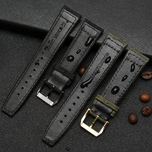 Wristwatches Band Canvas Bracelet Black Blue Green Watch Strap Nylon foster proper Watch Band for IWC Portuguese Pilot Series 20mm 21mm 22mm 