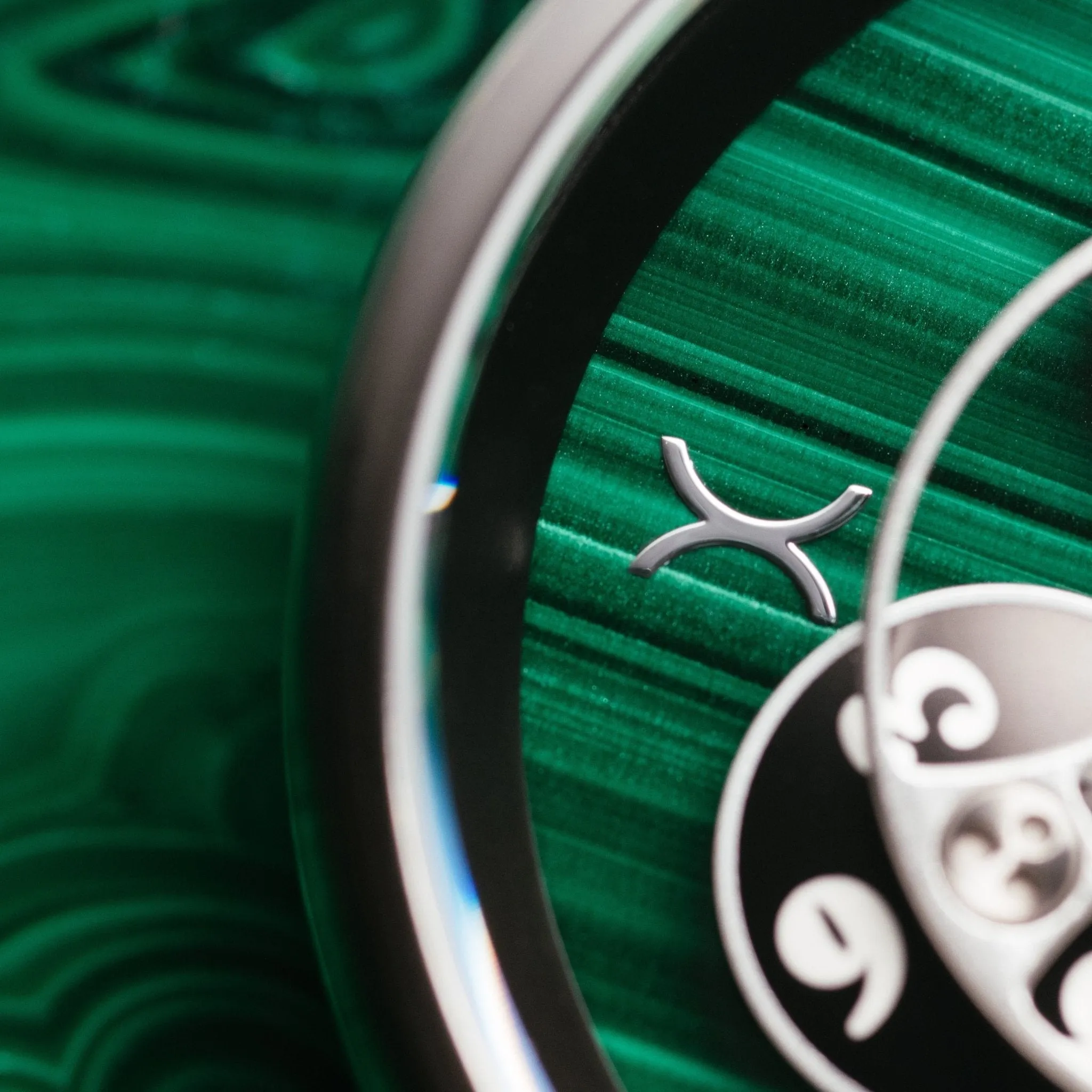 Xeric Triptych Automatic Wandering Hour Stone Edition Malachite
