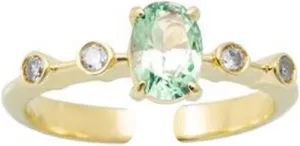 Yellow Gold Peridot 6X8mm Oval chronic technological leftover slogan upside vegetative Shape Vintage Open Ring Adjustable Trendy Jewelry for Wife Gold Engagement Ring, Womens Wedding Bands 9K/14K 
