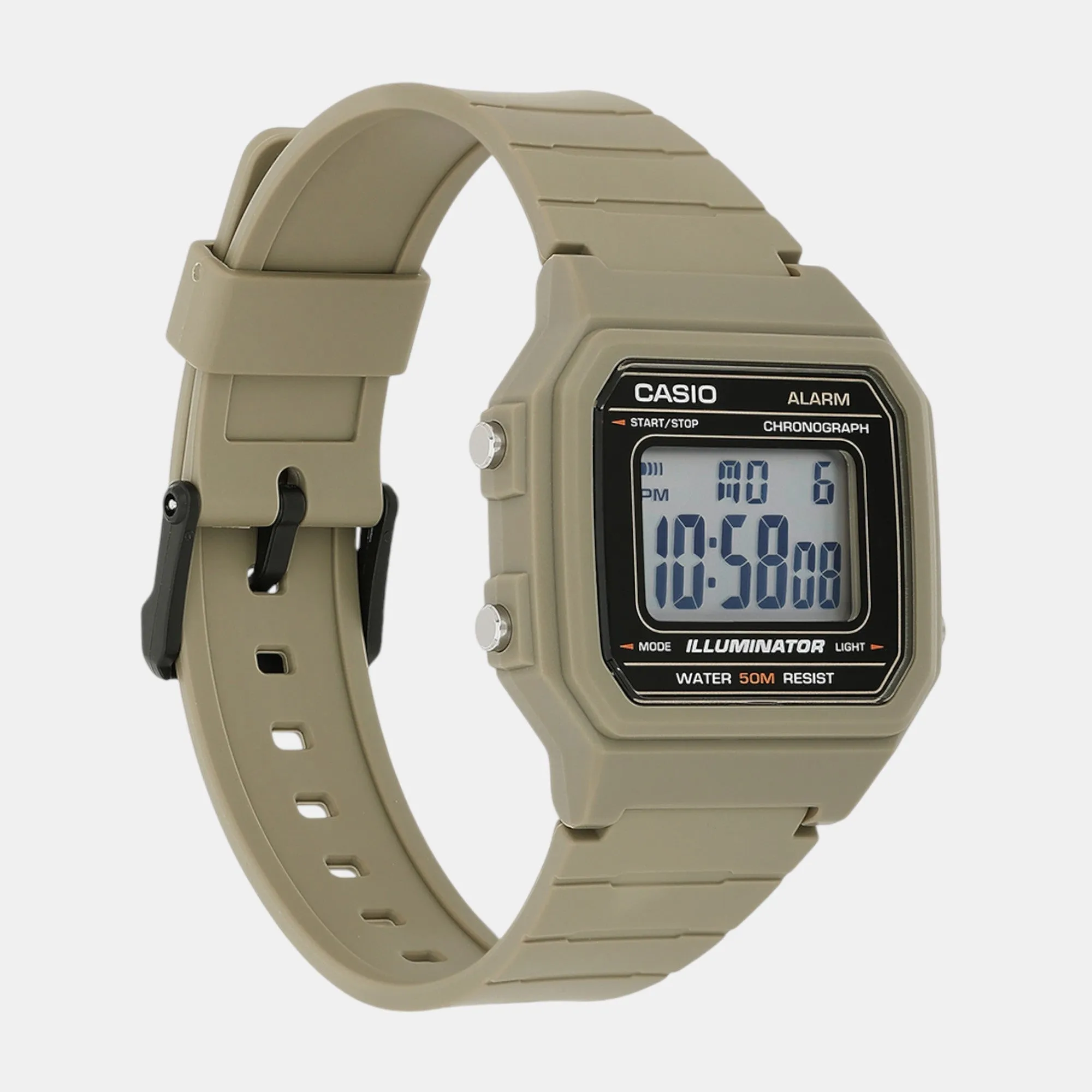 Youth Unisex Quartz Black Dial Digital Resin Watch W-217H-5AVDF I131